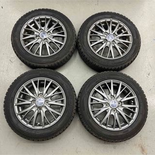 DUNLOP - スズキスペーシアカスタムスタッドレスタイヤホイル付155/65R14軽自動車全般