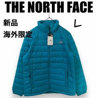 ザノースフェイス(THE NORTH FACE)の新品⭐️ノースフェイス中綿ジャケットライトブルL保存袋付(ダウンジャケット)