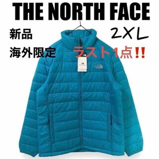 ザノースフェイス(THE NORTH FACE)の新品⭐️ノースフェイス中綿ジャケット2XLライトブルー　韓国限定(ダウンジャケット)