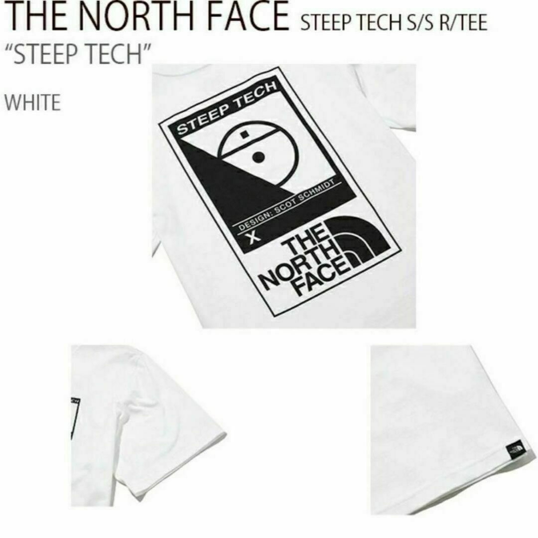 THE NORTH FACE(ザノースフェイス)の新品⭐️ノースフェイおしゃれデザイン半袖TシャツLホワイト韓国限定日本未入荷 メンズのトップス(Tシャツ/カットソー(半袖/袖なし))の商品写真