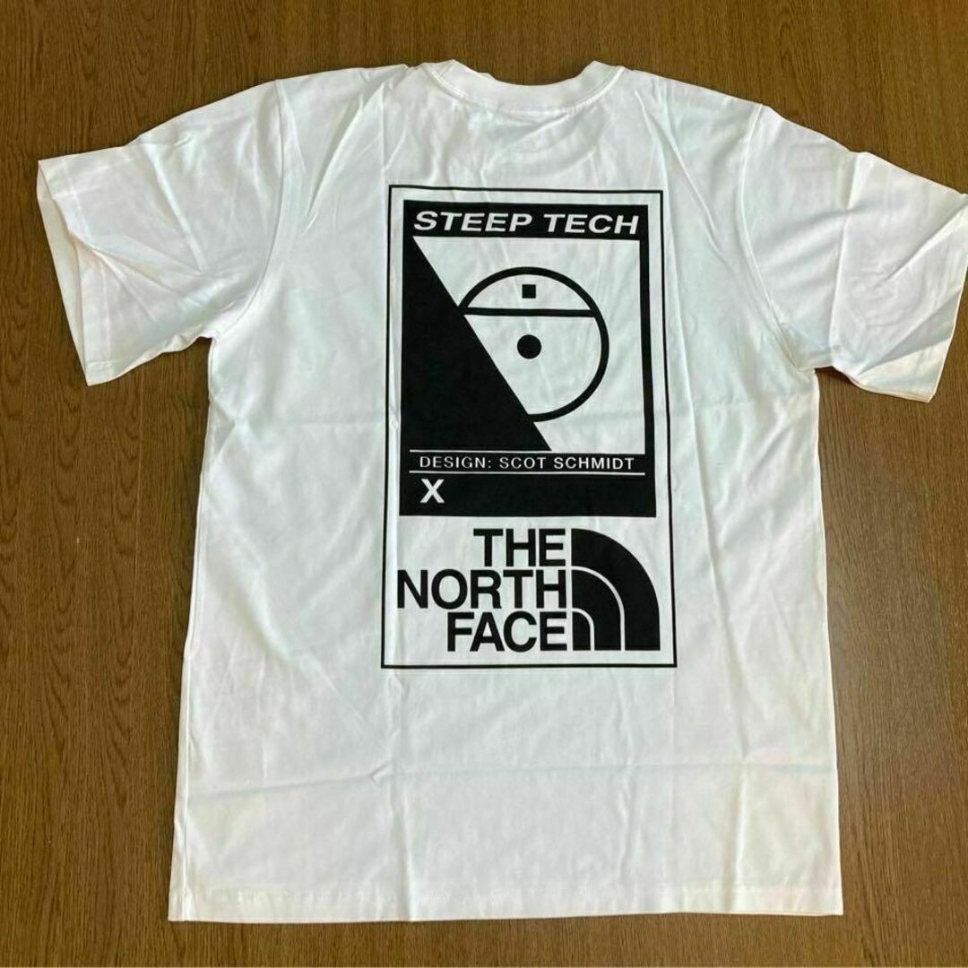 THE NORTH FACE(ザノースフェイス)の新品⭐️ノースフェイおしゃれデザイン半袖TシャツLホワイト韓国限定日本未入荷 メンズのトップス(Tシャツ/カットソー(半袖/袖なし))の商品写真