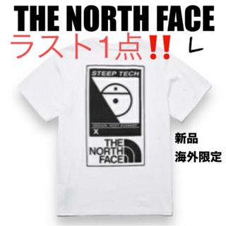 ザノースフェイス(THE NORTH FACE)の新品⭐️ノースフェイおしゃれデザイン半袖TシャツLホワイト韓国限定日本未入荷(Tシャツ/カットソー(半袖/袖なし))