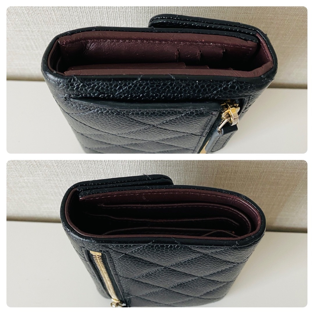 CHANEL(シャネル)の専用　シャネル CHANEL 三つ折り財布 キャビアスキン ゴールド金具 レディースのファッション小物(財布)の商品写真