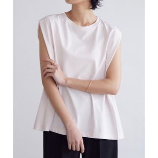 ユナイテッドアローズグリーンレーベルリラクシング(UNITED ARROWS green label relaxing)の【新品】for/c フォーシー♡接触冷感♡ノースリーブ♡Tシャツ(Tシャツ(半袖/袖なし))