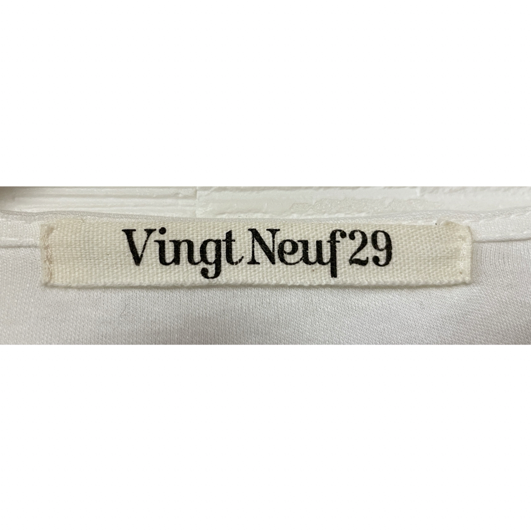 Vingt Neuf 29 ヴァンヌフ ロングワンピース 白 レディースのワンピース(ロングワンピース/マキシワンピース)の商品写真