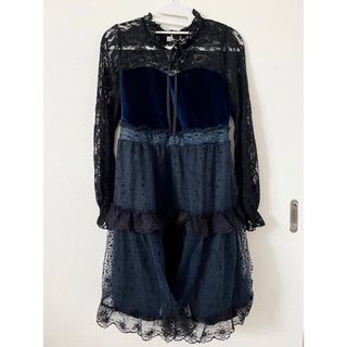 アクシーズファム(axes femme)の【新品】 axes femme アクシーズファム ドレス ワンピース チュール(ひざ丈ワンピース)