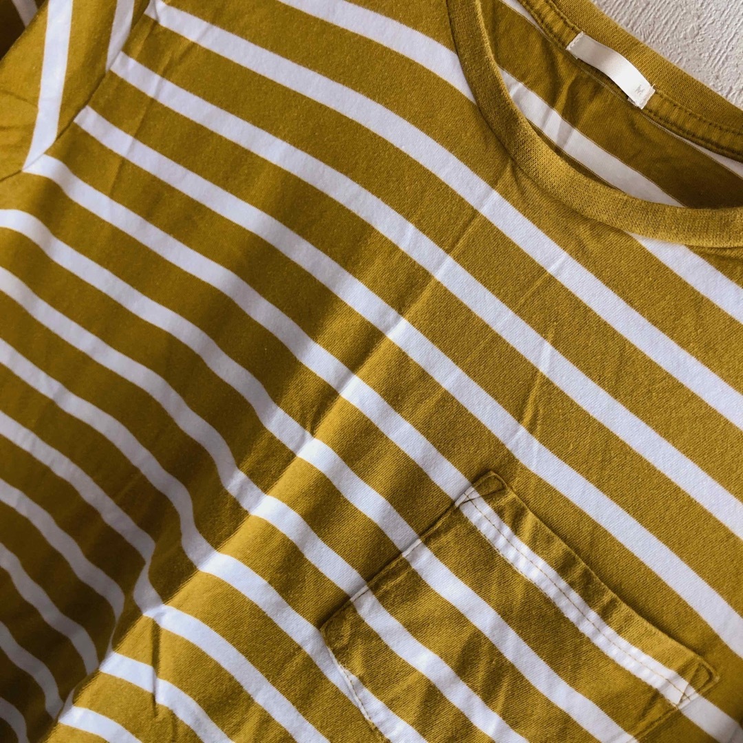 GU(ジーユー)のGU♡ストライプTシャツ レディースのトップス(Tシャツ(半袖/袖なし))の商品写真