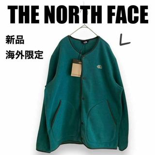 THE NORTH FACE - 新品⭐️ノースフェイスフリースカーディガンジャケットグリーンL韓国限定日本未入荷