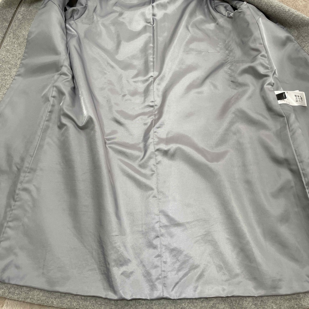 RU(アールユー)のRU ノーカラーコート　グレー レディースのジャケット/アウター(その他)の商品写真