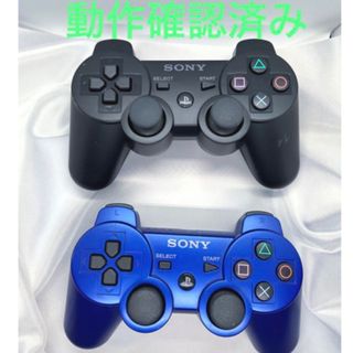 ソニー(SONY)のPS3 コントローラー 純正 DUALSHOCK3 ブルー　ブラック セット(家庭用ゲーム機本体)