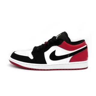 ナイキ(NIKE)のナイキ NIKE ■ 【 AIR JORDAN 1 LOW Black Toe 553558 116 】 エア ジョーダン 1 ロー ブラック トゥ スニーカー　f21249(スニーカー)