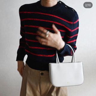 ビューティアンドユースユナイテッドアローズ(BEAUTY&YOUTH UNITED ARROWS)の新品未使用 ch!iii チーバッグ　Small Tote  白　ホワイト(ハンドバッグ)