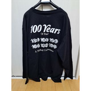 ディズニー(Disney)の【新品】ディズニー/Disney100周年キャラクターバックプリントTシャツLL(Tシャツ/カットソー(七分/長袖))