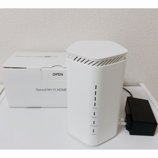 エヌイーシー(NEC)のSpeed Wi-Fi HOME 5G L12 NAR02 ホワイト(PC周辺機器)