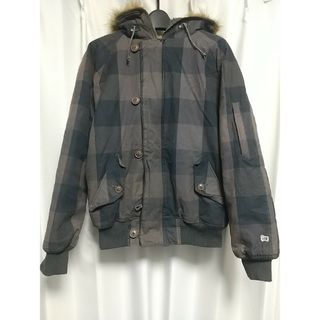 ウールリッチ(WOOLRICH)のWOOLRICH フードファー 中綿ジャケット Ｍサイズ ウールリッチ チェック(その他)