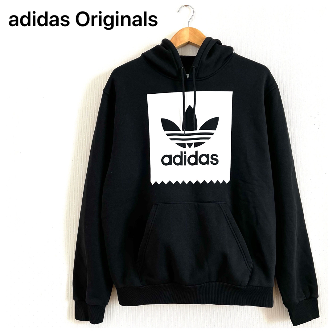 Originals（adidas）(オリジナルス)の美品✨adidas Originals プルオーバー パーカー 黒 限定 L メンズのトップス(パーカー)の商品写真