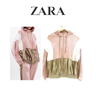 ザラ(ZARA)の新品同様美品　ZARA フードブルゾンジャケット　ザラ(ブルゾン)