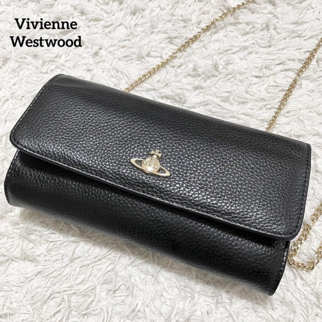 Vivienne Westwood(ヴィヴィアンウエストウッド)のヴィヴィアンウエストウッド　ショルダーバッグ　ミニバッグ　チェーン　オーブ レディースのバッグ(ショルダーバッグ)の商品写真