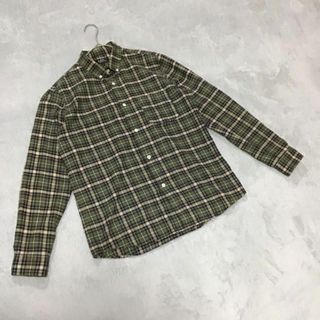 アーペーセー(A.P.C)の【A.P.C 】アーペーセー(S) ネルシャツ　チェック柄　イエロー系　トップス(Tシャツ/カットソー(七分/長袖))