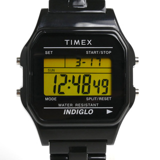 TIMEX タイメックス クラシック タイル ブラック 腕時計 電池式 ブラック TW2V20000VK メンズ【未使用】【買取品】