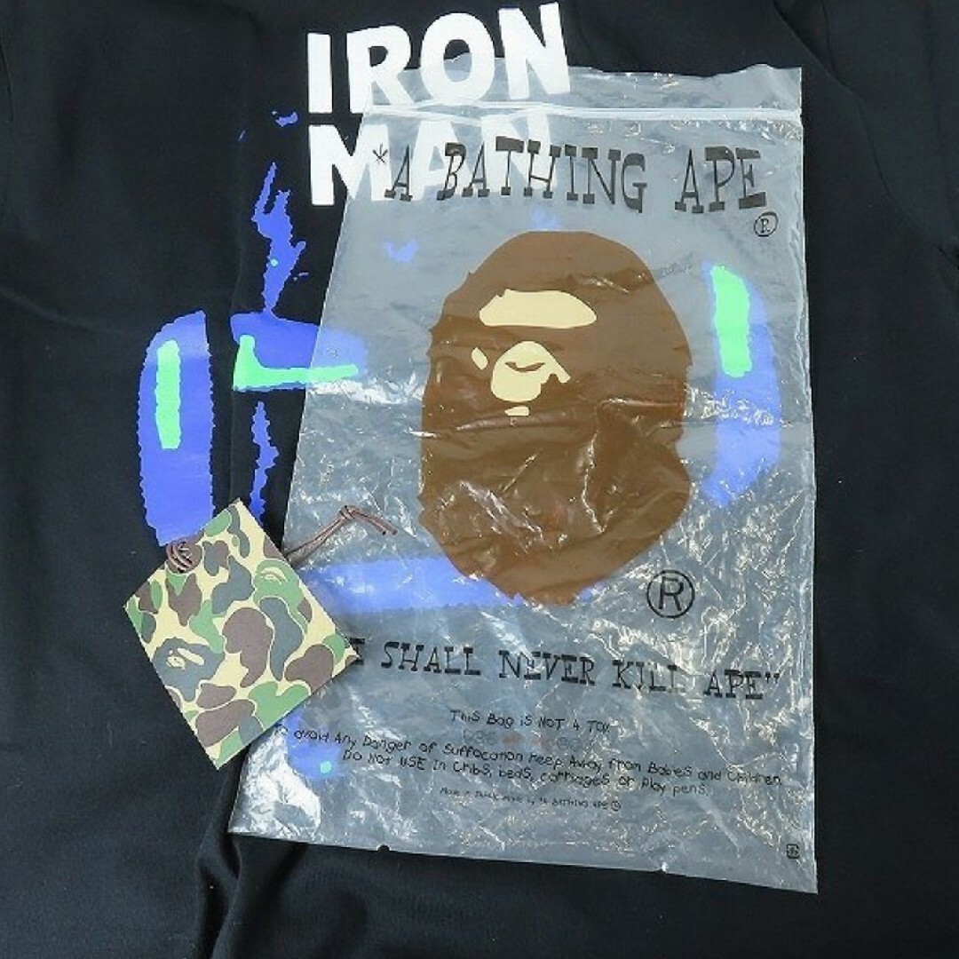 A BATHING APE(アベイシングエイプ)のアベイジングエイプ×マーベル アイアンマン  Tシャツ メンズのトップス(Tシャツ/カットソー(半袖/袖なし))の商品写真