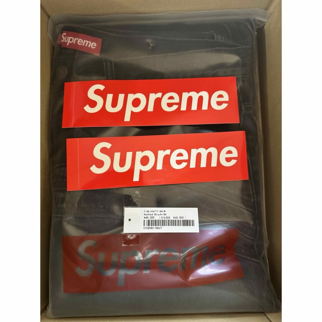 Supreme(シュプリーム)のSupreme Loose Fit Jean Washed Black メンズのパンツ(デニム/ジーンズ)の商品写真