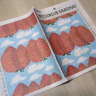 マリメッコ(marimekko)のフィンランド 日刊紙『Helsingin sanomat』(印刷物)
