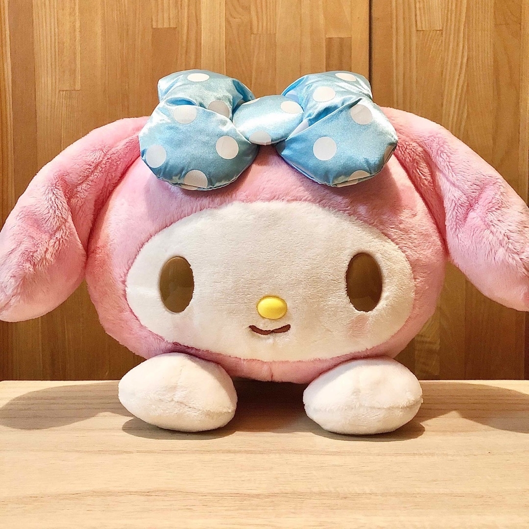 マイメロディ(マイメロディ)の新品未使用/マイメロディ ぴょこのるぬいぐるみ(L) エンタメ/ホビーのおもちゃ/ぬいぐるみ(キャラクターグッズ)の商品写真