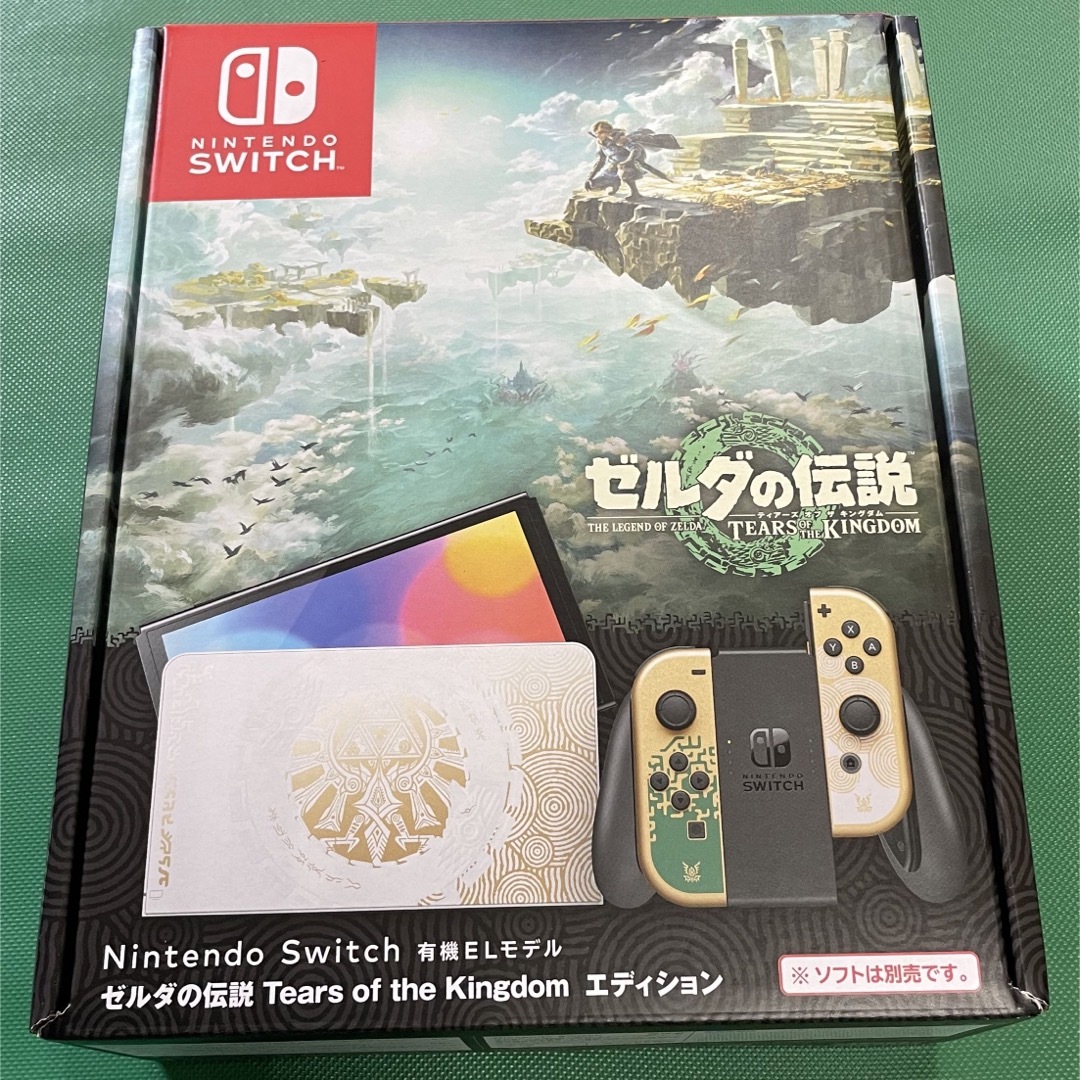 Nintendo Switch(ニンテンドースイッチ)のNintendo Switch（有機ELモデル） ゼルダの伝説 エンタメ/ホビーのゲームソフト/ゲーム機本体(家庭用ゲーム機本体)の商品写真