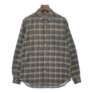 スティーブンアラン(steven alan)のsteven alan カジュアルシャツ M 茶x青xベージュ(チェック) 【古着】【中古】(シャツ)