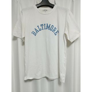 グローバルワーク(GLOBAL WORK)のGLOBAL WORK プリント 半袖 Tシャツ Ｌサイズ 白 グローバルワーク(Tシャツ/カットソー(半袖/袖なし))