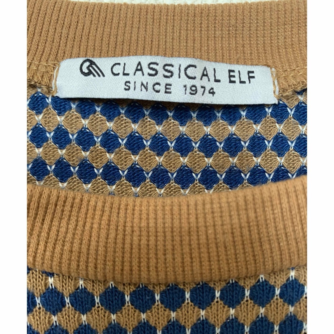 Classical Elf.(クラシカルエルフ)のClassical Elf★半袖 ニット ハニカム レトロ カットソー レディースのトップス(カットソー(半袖/袖なし))の商品写真