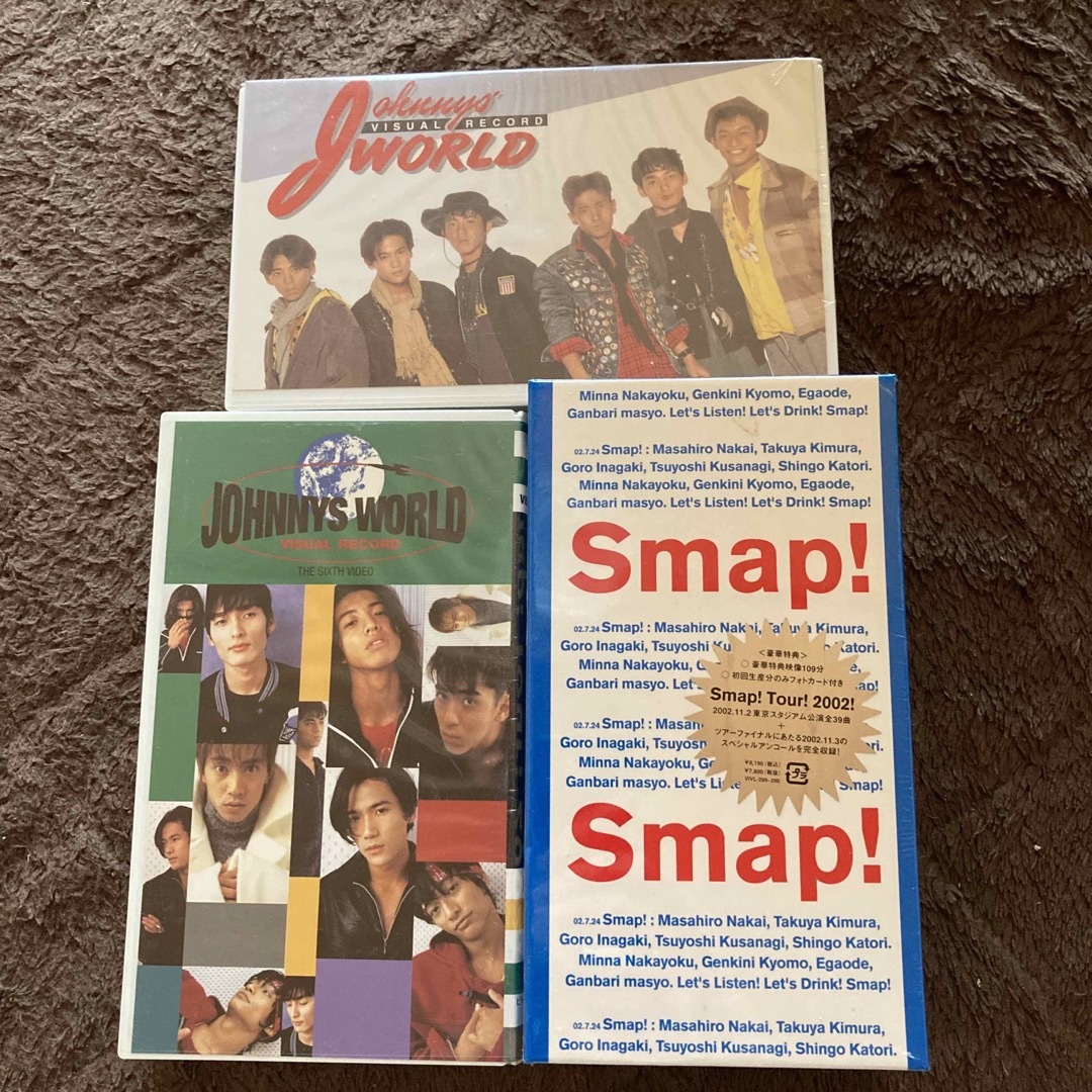 SMAP(スマップ)のSMAP tour 2002 ジャニーズ　ワールド　1.6 未開封　VHS エンタメ/ホビーのタレントグッズ(アイドルグッズ)の商品写真