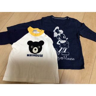 ミッキーマウス - ミキハウス ミッキーマウス 長袖Tシャツ 2枚