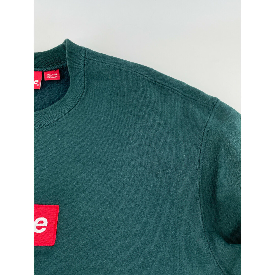 Supreme(シュプリーム)のシュプリーム 22AW ｸﾞﾘｰﾝ ﾎﾞｯｸｽﾛｺﾞ ｸﾙｰﾈｯｸ ｽｳｪｯﾄ S メンズのトップス(その他)の商品写真