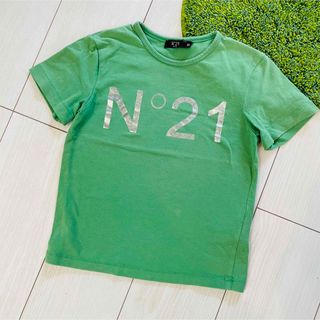 ヌメロヴェントゥーノ(N°21)の美品 N°21 キッズ 110cm グリーン 半袖 Tシャツ 定価12960円(Tシャツ/カットソー)