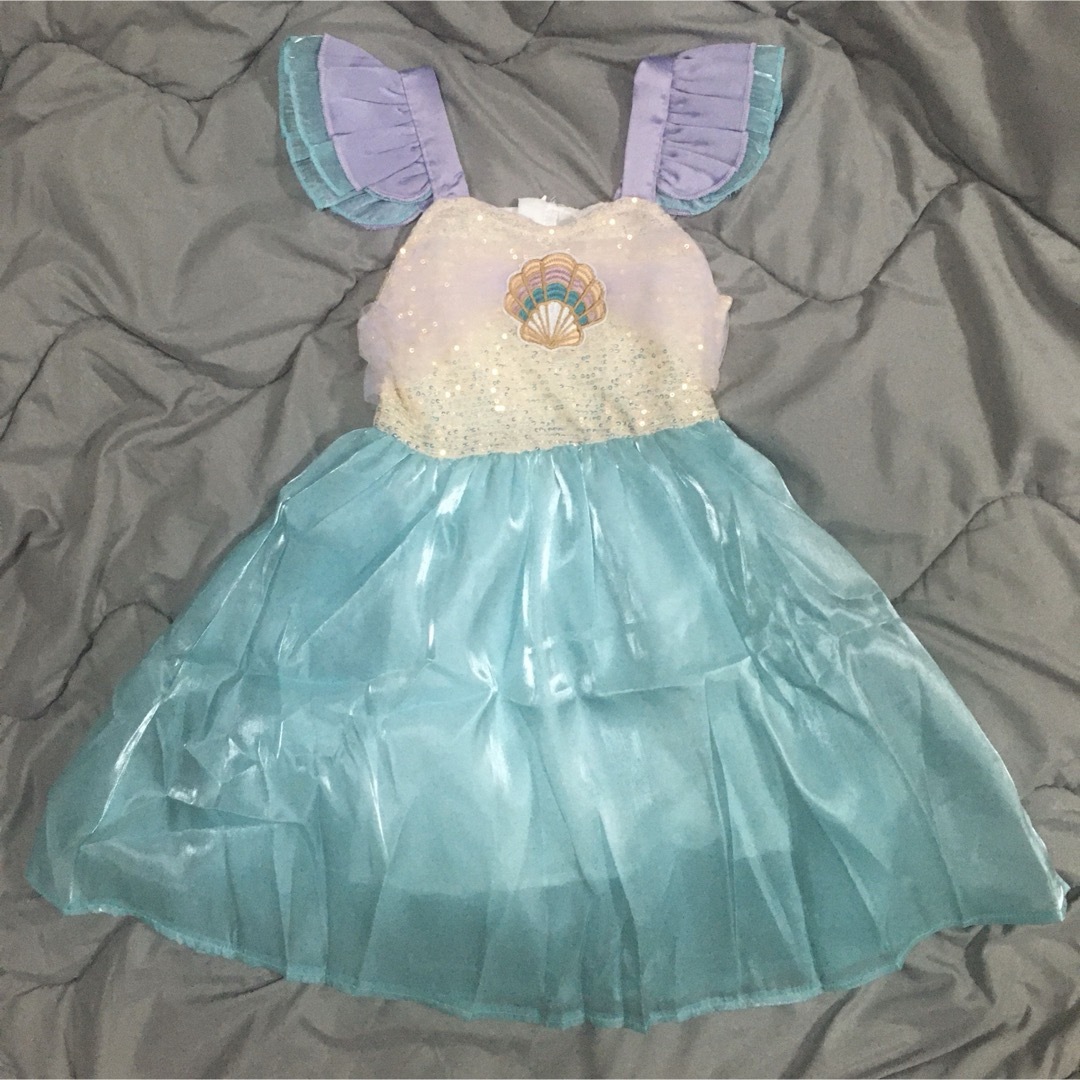 マーメイド　120   アリエル　　ドレス　人魚姫　コスプレ　誕生日 キッズ/ベビー/マタニティのキッズ服女の子用(90cm~)(ドレス/フォーマル)の商品写真
