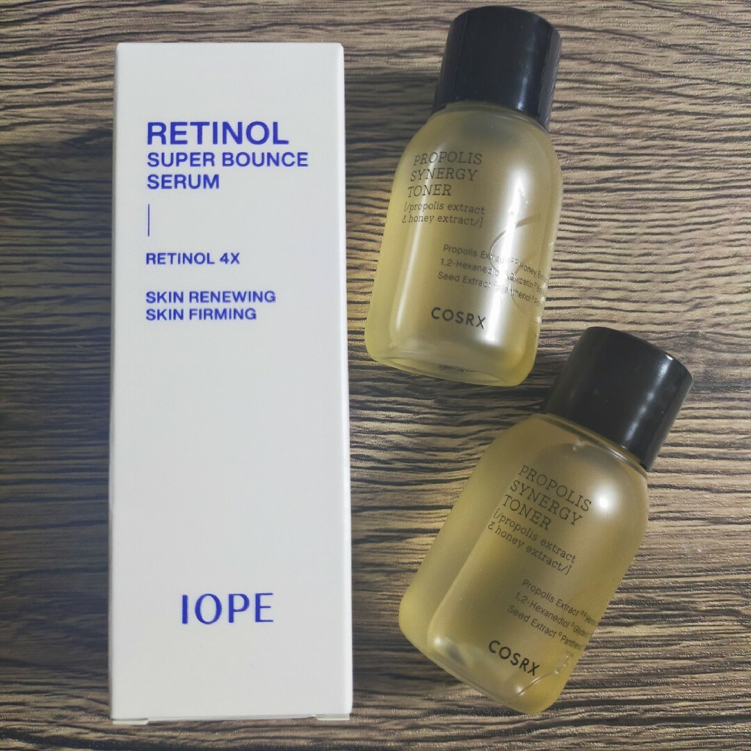 IOPE(アイオペ)のIOPE  レチノールスーパーバウンスセラム 30ml×1本 & おまけ2本 コスメ/美容のスキンケア/基礎化粧品(美容液)の商品写真