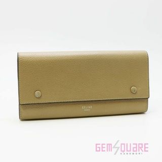 セリーヌ(celine)のセリーヌ ラージフラップ マルチファンクション 2つ折財布 ベージュ 中古 101673AFE(財布)