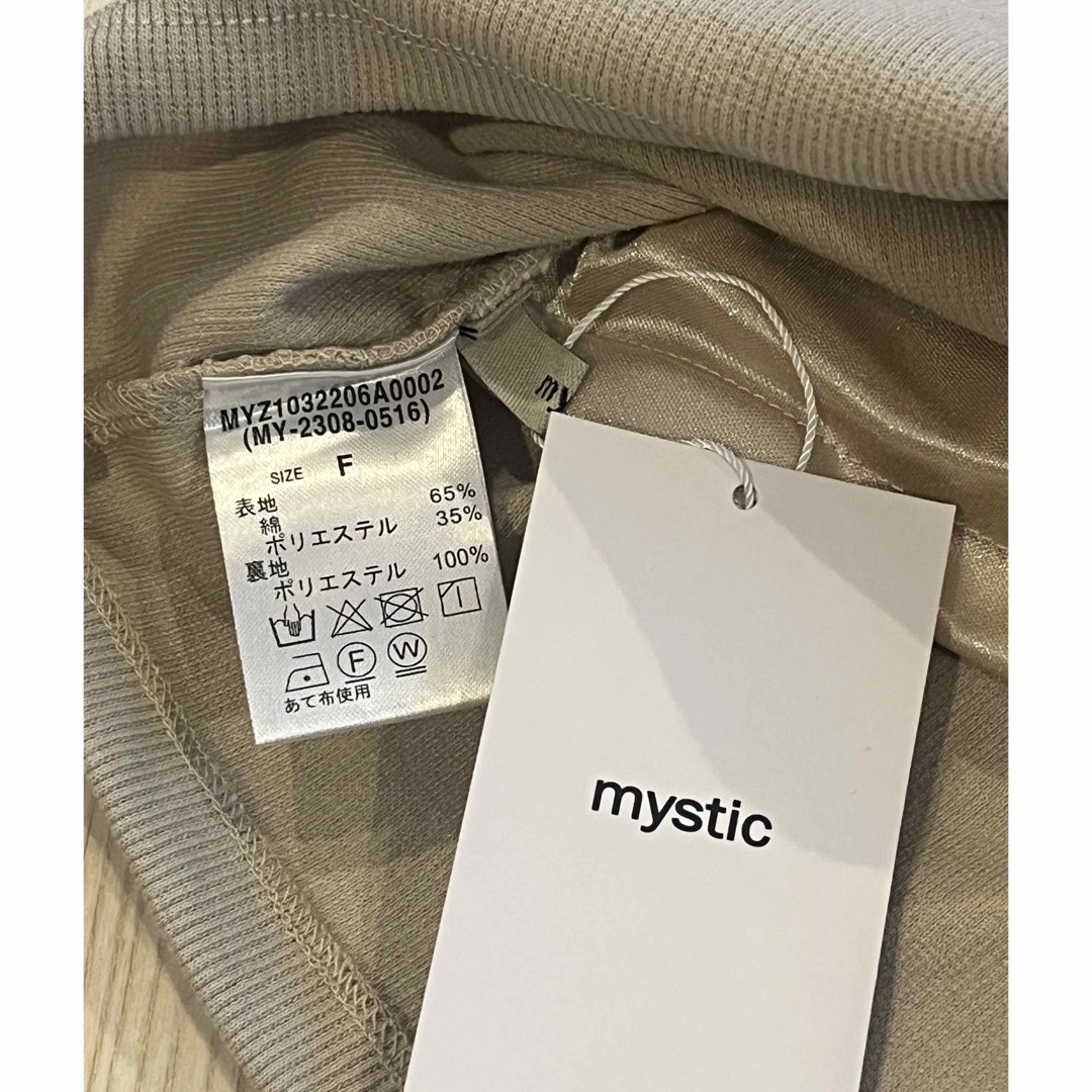 mystic(ミスティック)のmystic ミスティック　パット付き　フリー　ベージュ　ブラトップ　タンク レディースのトップス(タンクトップ)の商品写真