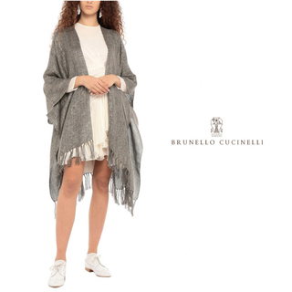 BRUNELLO CUCINELLI - 未使用 Brunello Cucinelli ブルネロクチネリ ケープ ストール