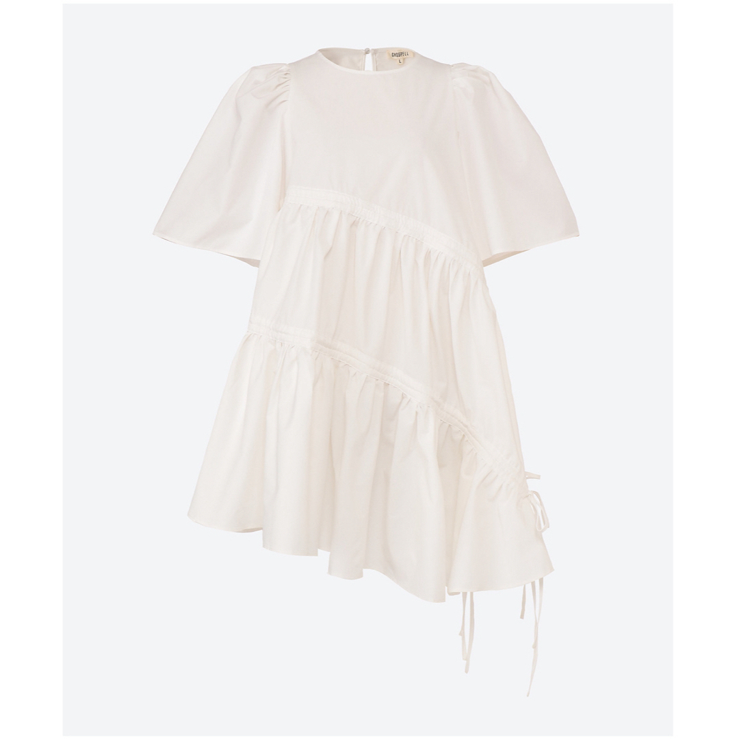 GHOSPELL(ゴスペル)のGHOSPELL Mallory Ruched Mini Dress レディースのワンピース(ミニワンピース)の商品写真