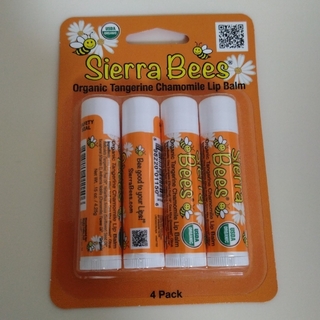 Sierra Bees　オーガニック リップバーム/タンジェリン　カモミール(リップケア/リップクリーム)