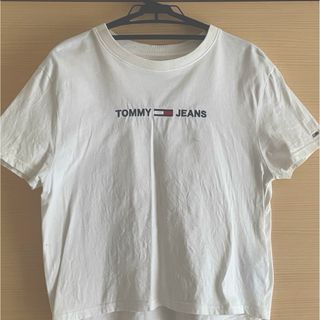 トミージーンズ(TOMMY JEANS)のTOMMY jeans トミー Tシャツ 白 クロップド丈(Tシャツ(半袖/袖なし))