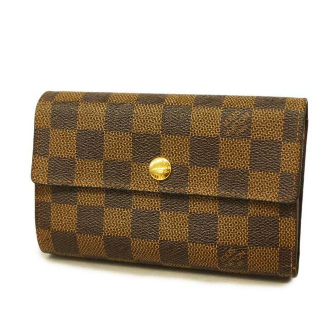 LOUIS VUITTON(ルイヴィトン)の★SALE 【4gc2762】ルイヴィトン 三つ折り財布/ダミエ/ポルトフォイユアレクサンドラ/N63067/エベヌ【中古】メンズ/レディース/ユニセックス レディースのファッション小物(財布)の商品写真