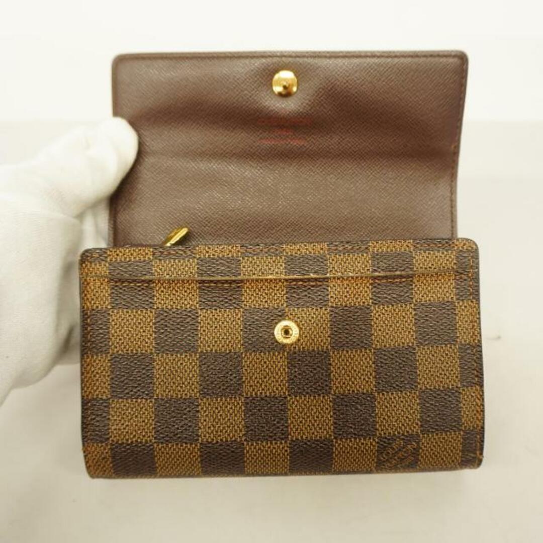 LOUIS VUITTON(ルイヴィトン)の★SALE 【4gc2762】ルイヴィトン 三つ折り財布/ダミエ/ポルトフォイユアレクサンドラ/N63067/エベヌ【中古】メンズ/レディース/ユニセックス レディースのファッション小物(財布)の商品写真