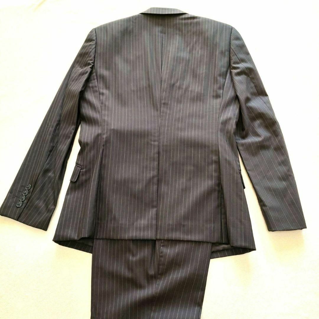 COMME CA DU MODE(コムサデモード)のコムサデモード メン　セットアップスーツ　M　裏地ダミエ柄　ダークブラウン メンズのスーツ(セットアップ)の商品写真