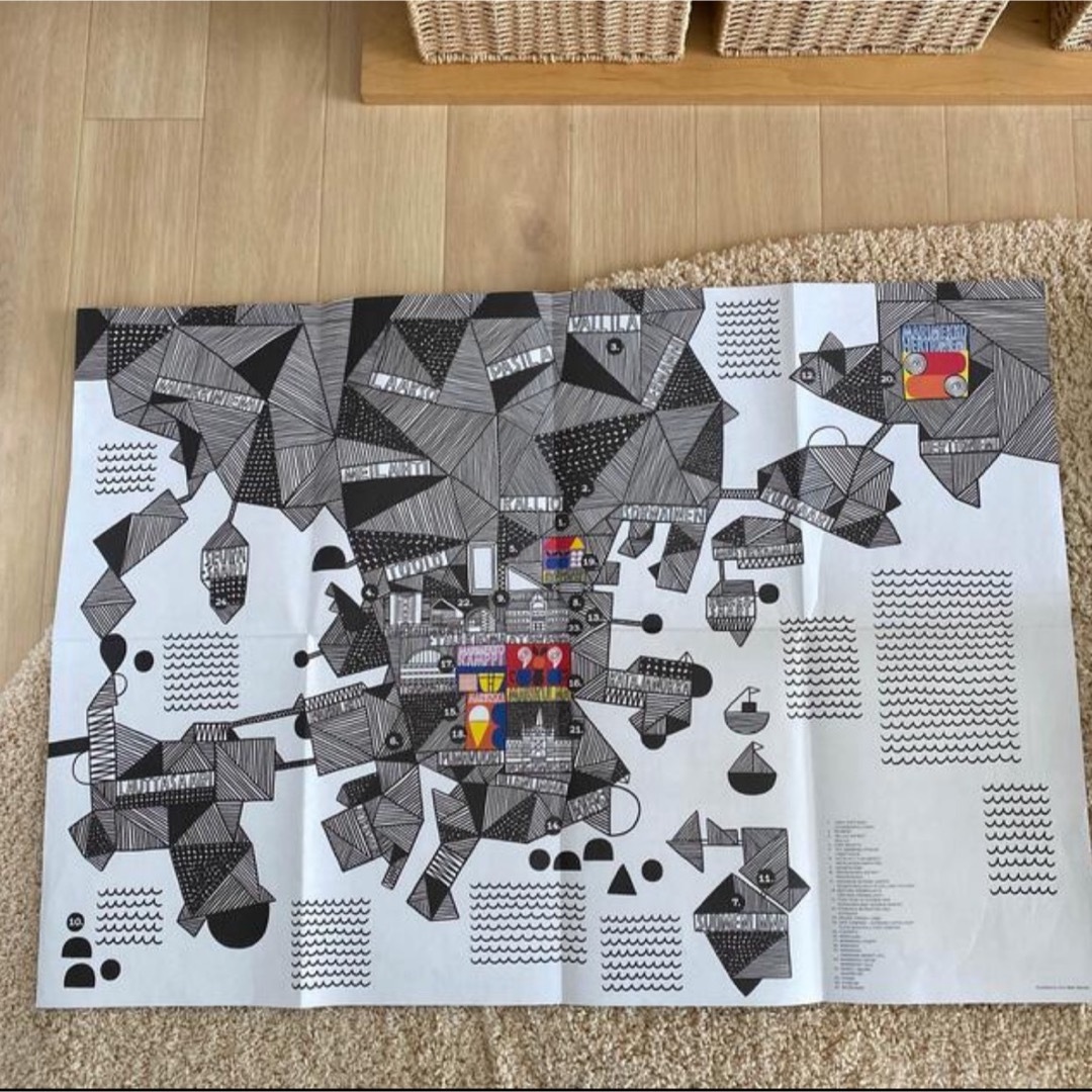 marimekko(マリメッコ)のmarimekko map of Helsinki 非売品 エンタメ/ホビーのコレクション(印刷物)の商品写真