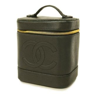 シャネル(CHANEL)の【4gc2738】シャネル バニティバッグ/キャビアスキン/ブラック/ゴールド金具 【中古】 レディース(その他)