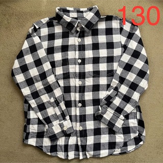 ジーユー(GU)のチェック シャツ 130(Tシャツ/カットソー)